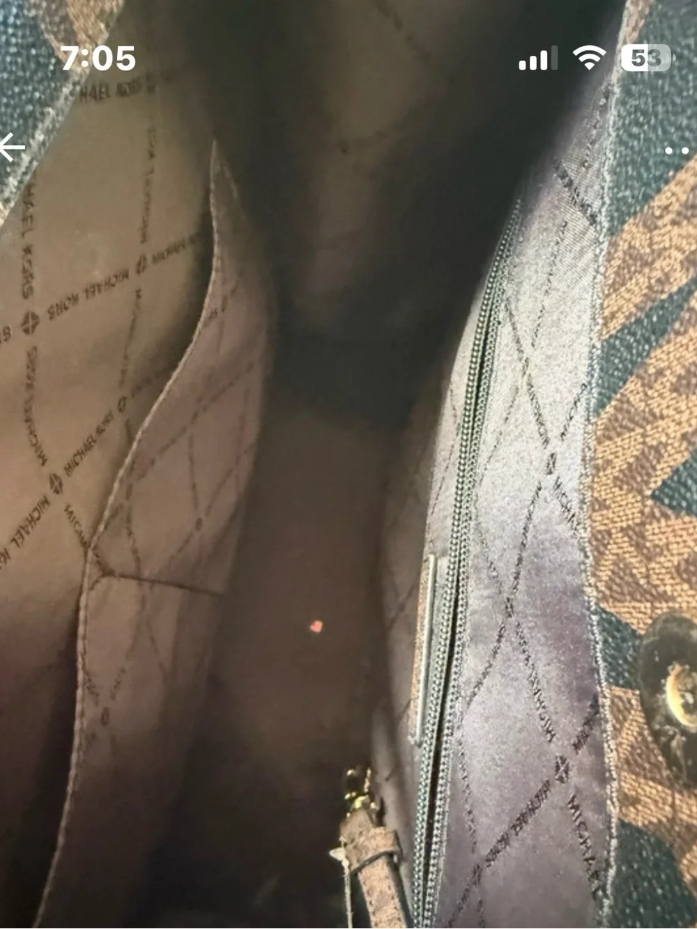 Michael Kors Brown MK Logo Tote